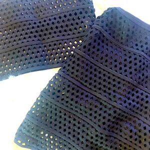 Black See through Two piece Skirt Set